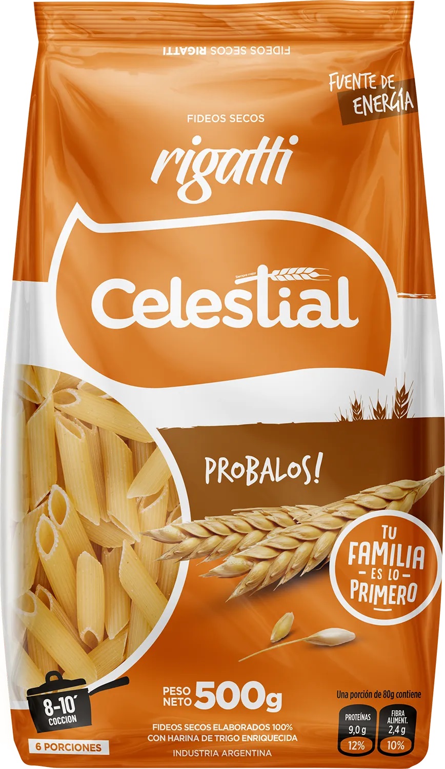 FIDEOS SECO RIGATTI CELESTIAL