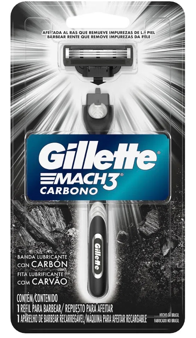 GILLETTE MACH3 CARBONO